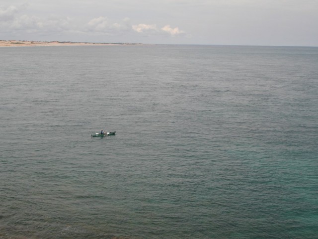 Crazy Darren in the office off Cape Leveque